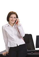 Image showing Businesswoman calling