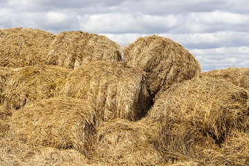 Image showing stack of straw