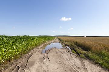 Image showing road field