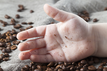 Image showing coffee hand