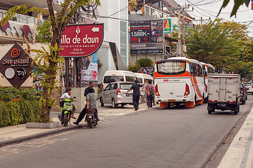 Image showing Streets of Kuta, bali Indonesia