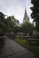 Image showing Downtown cathedral in Aberdeen, Scotland, UK