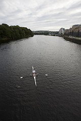 Image showing Rowing single training 