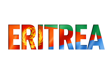 Image showing eritrean flag text font