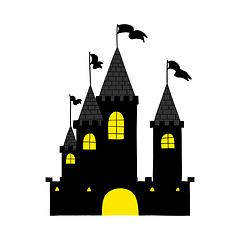 Image showing Halloween black castle 