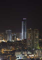 Image showing The night city - Ramat Gan at night