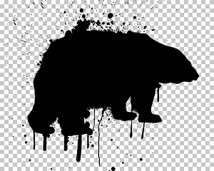 Image showing grunge bear