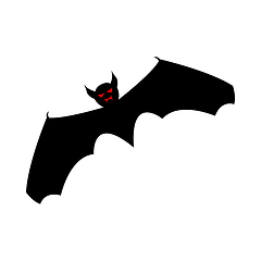 Image showing Halloween black bat 