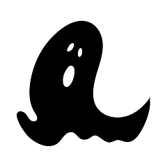 Image showing Halloween Cartoon Ghost