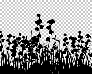 Image showing Meadow silhouette