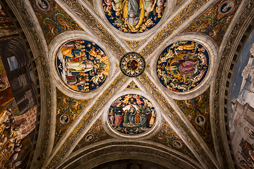 Image showing interiors of Raphael rooms, Vatican museum, Vatican