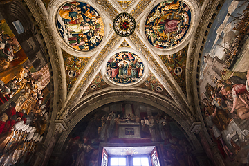 Image showing interiors of Raphael rooms, Vatican museum, Vatican