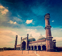 Image showing Jama Masjid mosque. Delhi, India