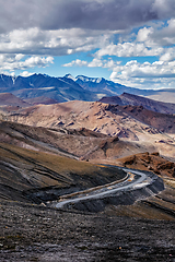 Image showing Road in Himalayas with mountains