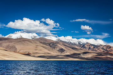 Image showing Lake Tso Moriri in Himalayas. Ladakh, Inda