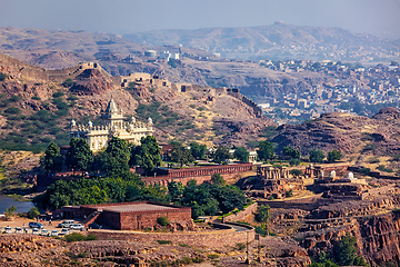 Image showing Jaswanth Thada mausoleum, Rajasthan, India
