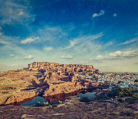 Image showing Mehrangarh Fort, Jodhpur, Rajasthan, India