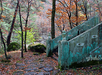 Image showing Stairway in mountains