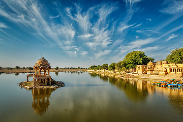 Image showing Indian landmark Gadi Sagar in Rajasthan