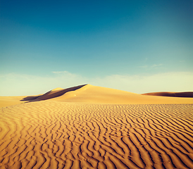 Image showing Dunes of Thar Desert, Rajasthan, India