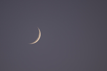 Image showing Moon, Waxing Crescent