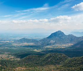 Image showing View of Western Ghats mountains, India