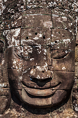 Image showing Face of Bayon temple, Angkor, Cambodia