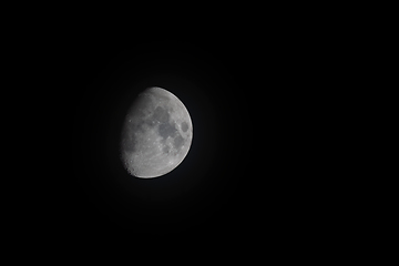 Image showing Waxing Gibbous Moon over Sussex