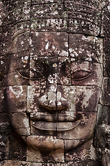 Image showing Face of Bayon temple, Angkor, Cambodia