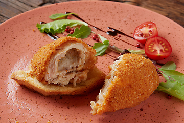 Image showing The chicken cutlets with butter on Kiev.