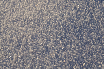 Image showing Snow crystals winter