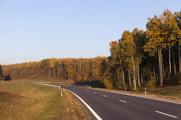 Image showing The asphalt road