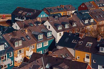 Image showing roofs on residential area in Heligoland