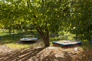 Image showing Summer children playground