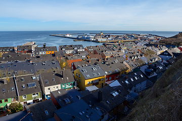 Image showing roofs on residential area in Heligoland