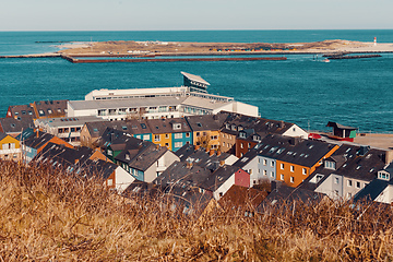 Image showing roofs on residential area in Heligoland