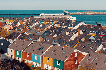 Image showing roofs on residential area in Heligoland