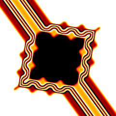 Image showing Orange and Brown Retro Frame