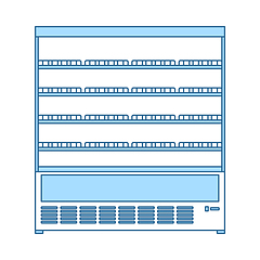 Image showing Supermarket Refrigerator Showcase Icon