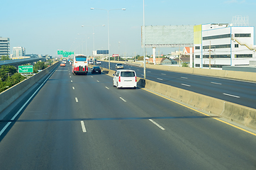 Image showing Cars traffic on highway