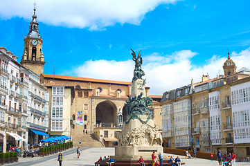 Image showing Virgen Blanca square, Vitoria-Gasteiz