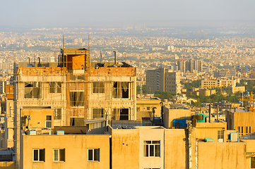 Image showing Tehran view at sunset. Iran