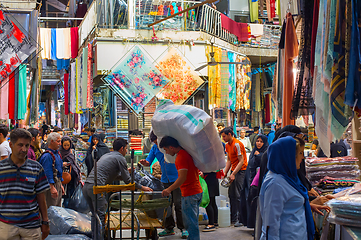 Image showing People Tehran Grand Bazaar Iran