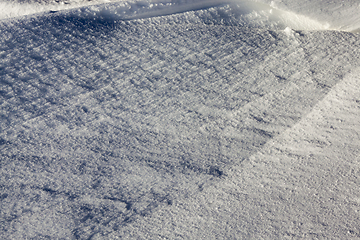 Image showing Deep snowdrifts