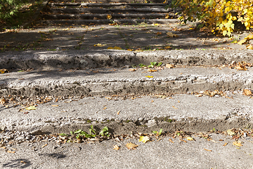 Image showing old concrete stairs