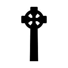 Image showing Tombstone christian cross