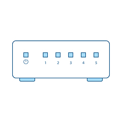 Image showing Ethernet Switch Icon