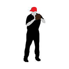 Image showing baseball silhouette