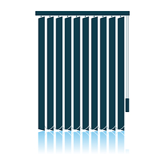 Image showing Office Vertical Blinds Icon