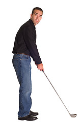 Image showing Male Golfer
